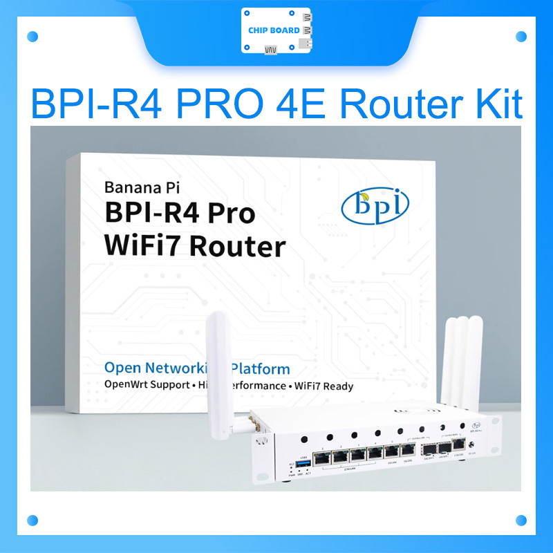 Bananapi Bpi R4 Wifi 7 - Kit Router Banana Pi BPI-R4 PRO