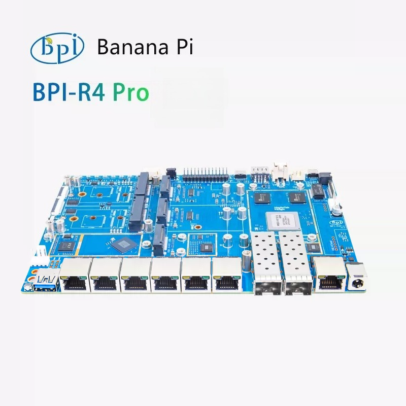 Bananapi Bpi R4 Wifi 7 - Banana Pi BPI-R4 Pro-4E Papan Pengembangan