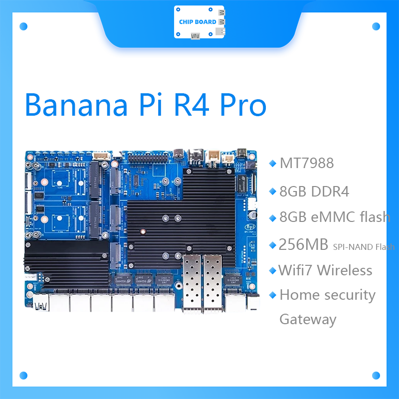 Bananapi Bpi R4 Wifi 7 - Board Banana Pi BPI-R4 Pro menawarkan
