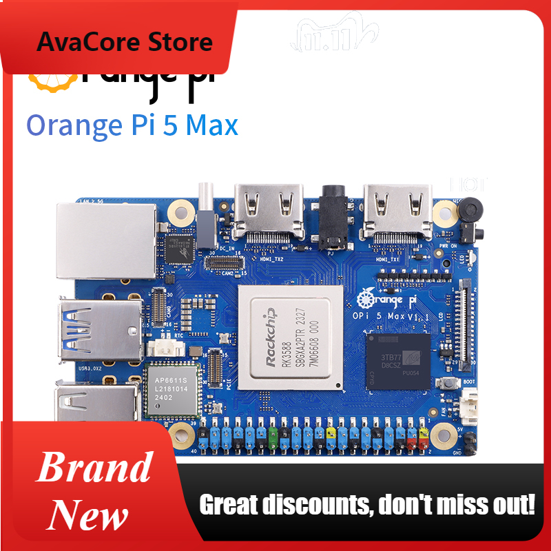 Orange Pi 5 Max Rk3588 - AvaCoreOrangePi 5 Max 16GB dengan Power
