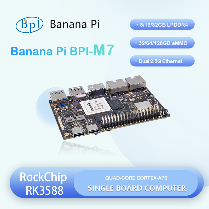Banana Pi Bpi-m7 Rockchip Rk35 - Banana Pi Bpi M7 Rk3588 ulasan dan harga