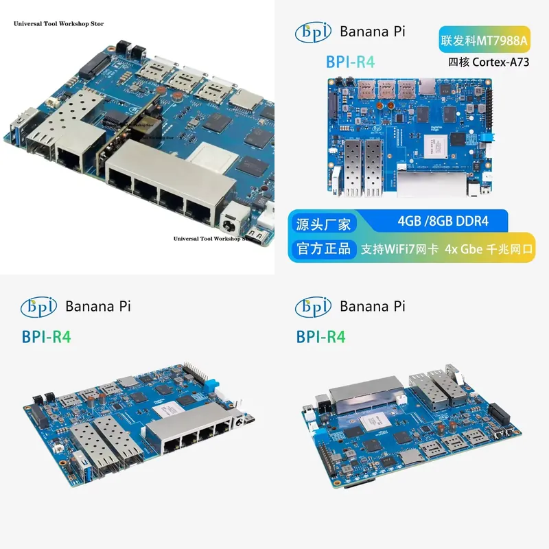 Papan Router WiFi 7 Banana Pi  - Bananapi Bpi R4 Wifi 7 ulasan dan harga
