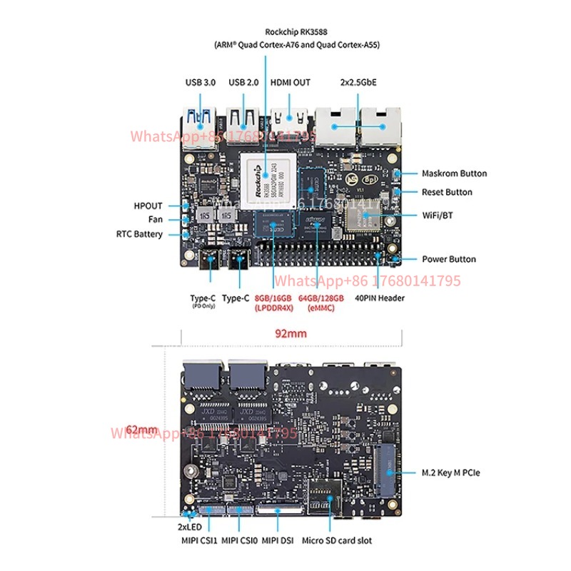 Komputer Papan Tunggal RK3588  - Banana Pi Bpi M7 Rk3588 ulasan dan harga