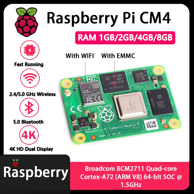 Raspberry Pi CM4 1GB/2GB/4GB/8 - Compute Module 4 32Gb Wifi ulasan dan harga